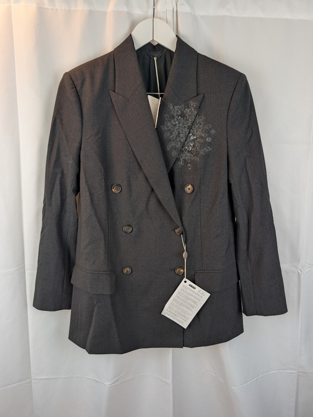 Brunello Cucinelli Tropical Luxury Wool Blazer size M(42) BNWT - Picture 3 of 13